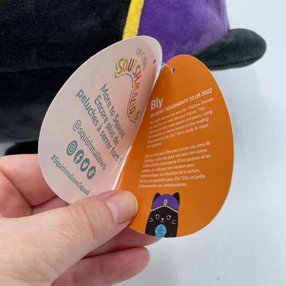 Original Squishmallows Halloween Bly the Cat Fortune Teller Plush 10โ Kellytoy - Picture 8 of 13